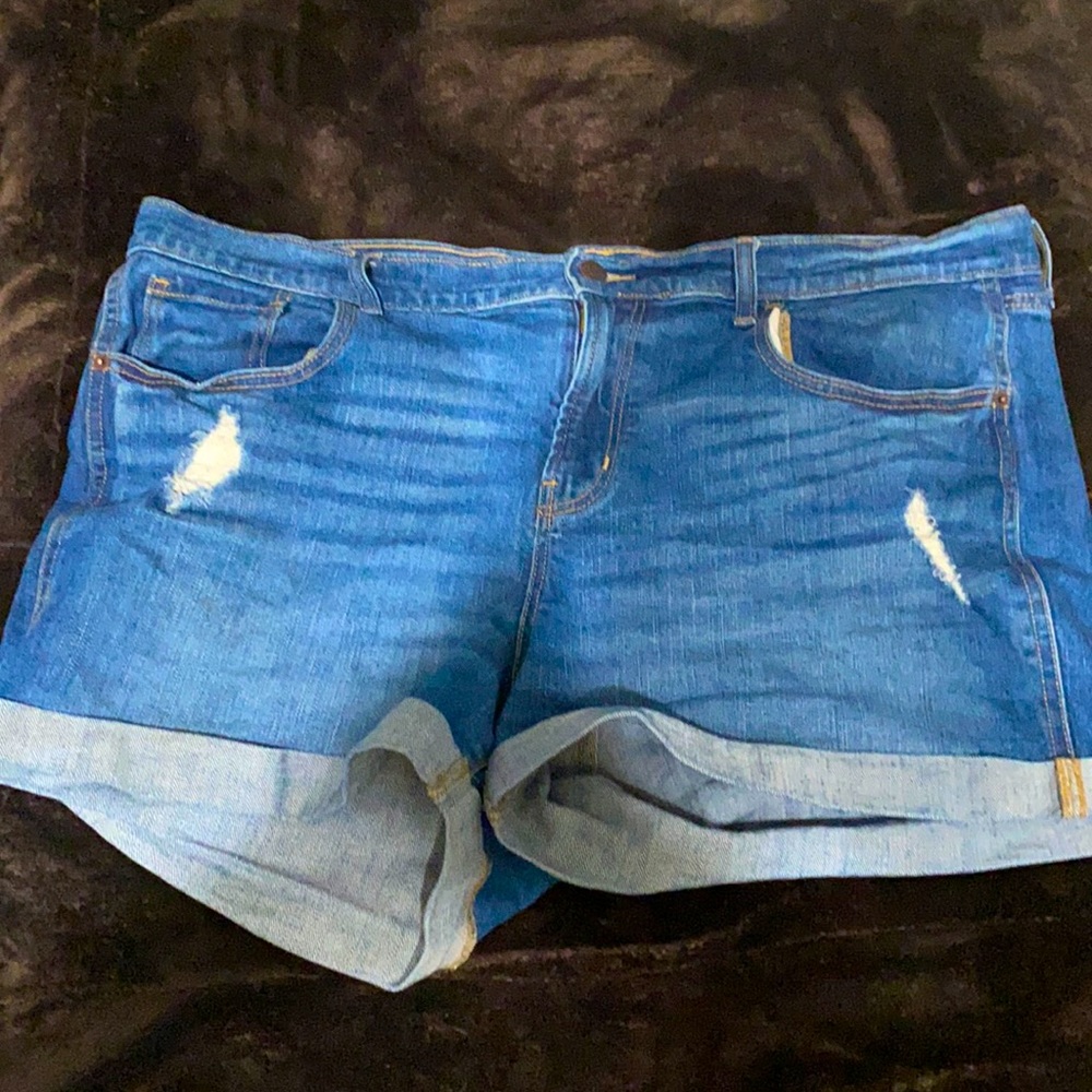 Blue ripped old navy shorts